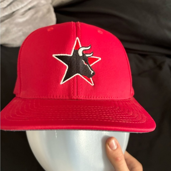 Vintage Pacific Headwear Style 474F Size L-XL Baseball Cap Red Bull Star Sporty - Picture 3 of 12